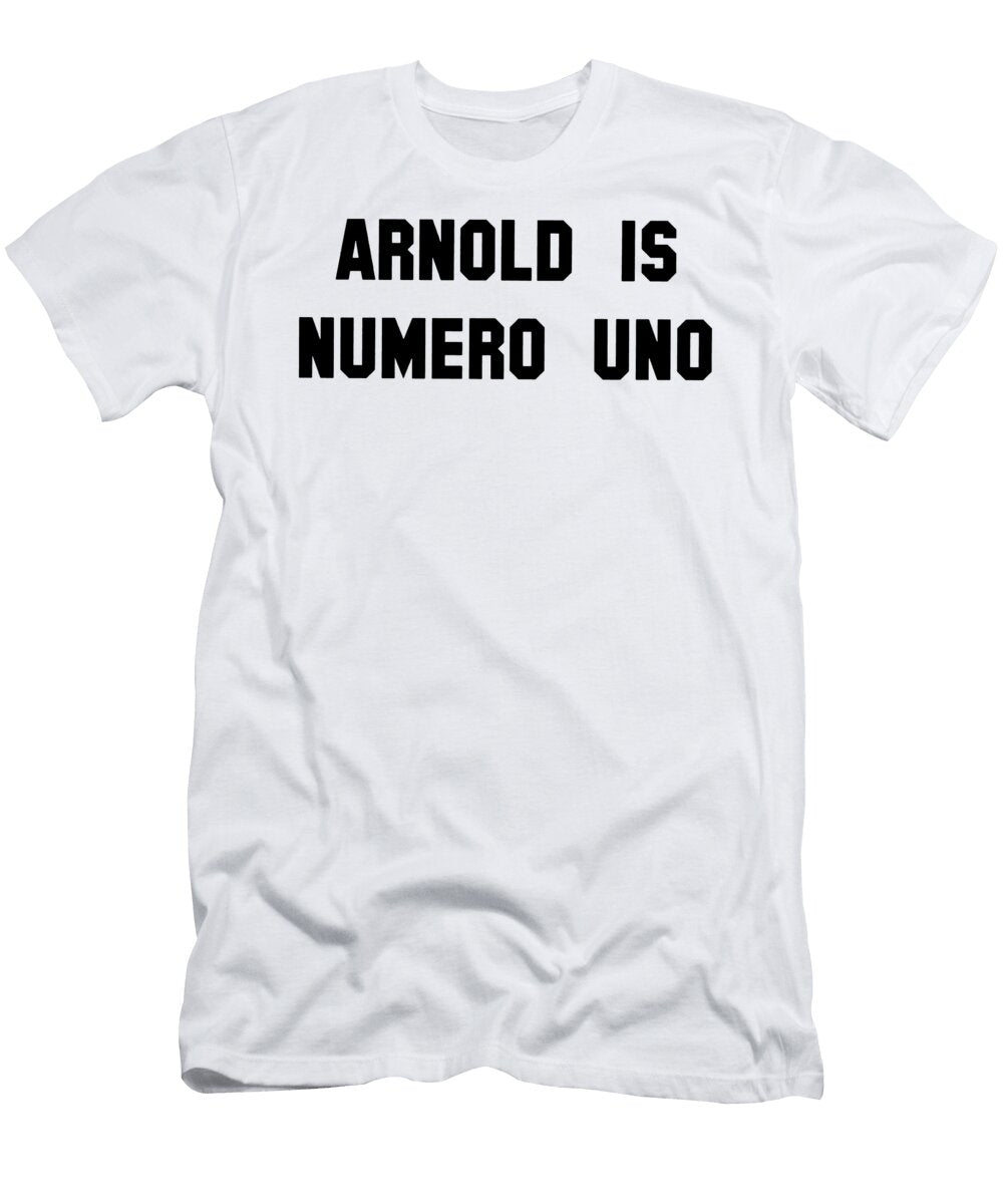 Arnold Is Numero Uno Ringer Body Building Gym Pumping Iron Inspired Top Bodybuilding Rory Foxall T-Shirt