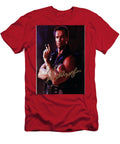 Arnold Schwarzenegger in Commando Autograph Jeramy Hinfelaar T-Shirt