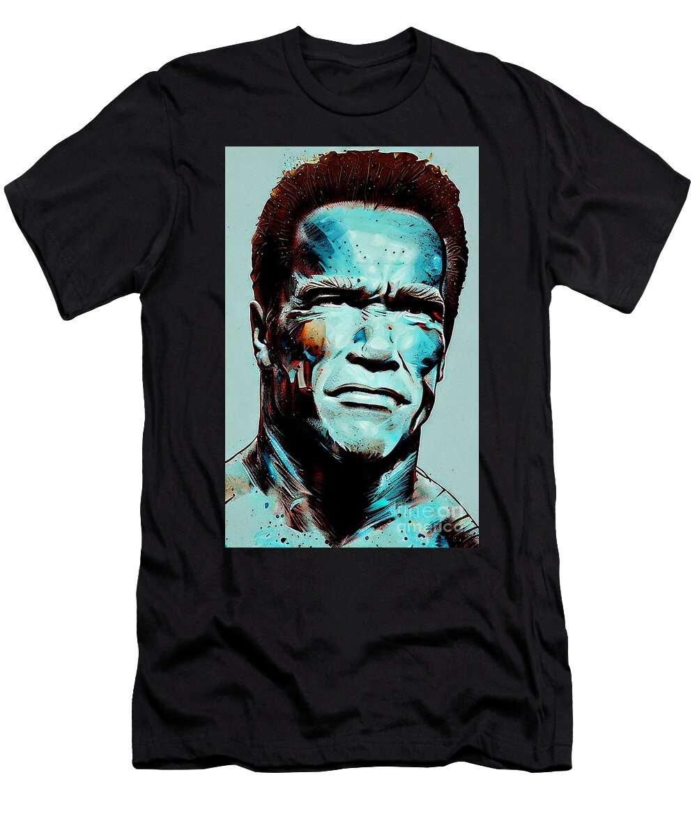 Arnold Schwarzenegger the Iconic Action Star Lisa Von T-Shirt