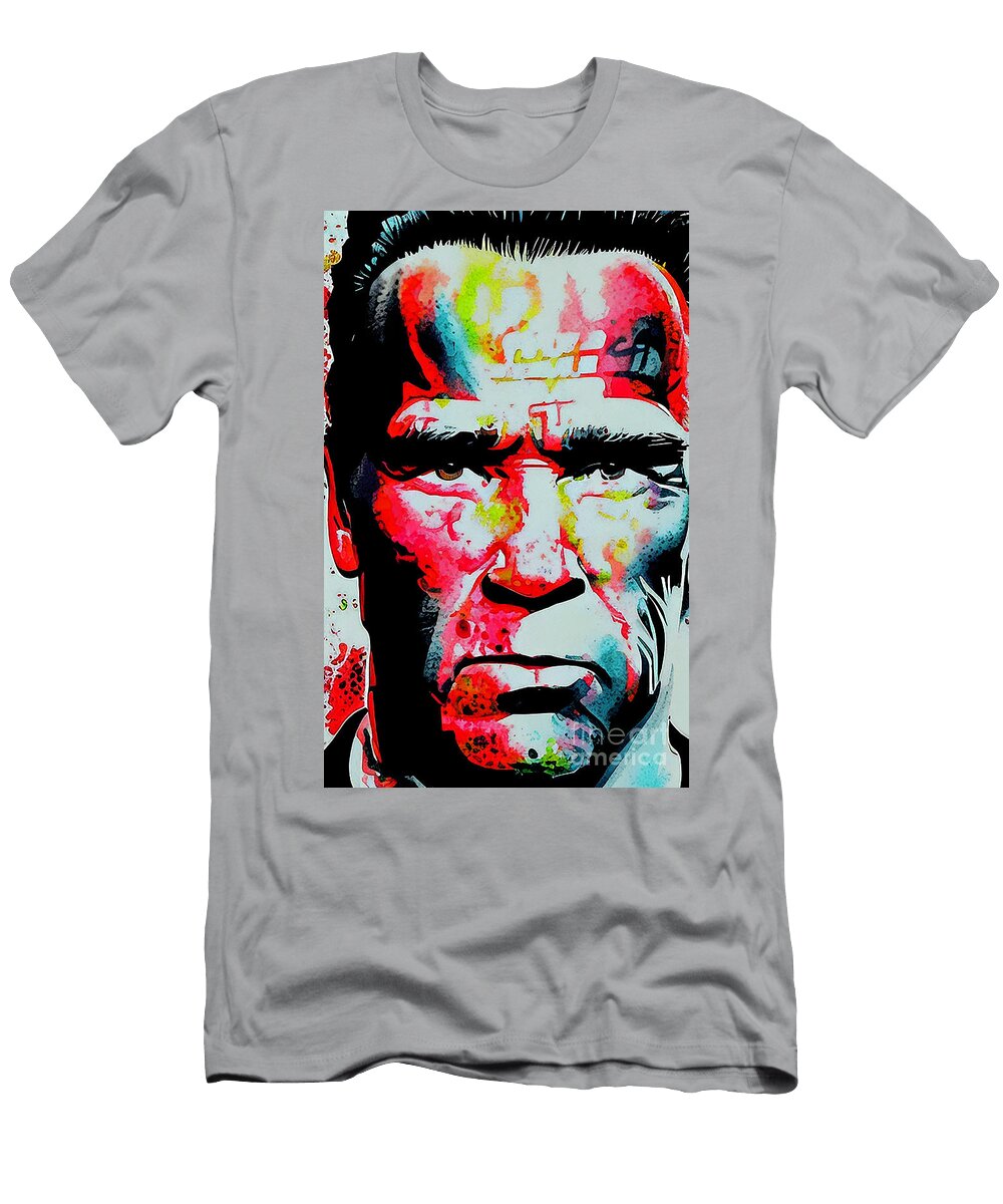 Arnold Schwarzenegger the Ultimate Action Hero Lisa Von T-Shirt