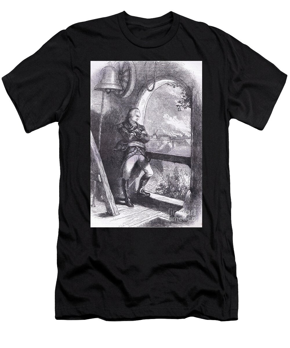 Arnold Viewing the Destruction of New England Illustration From Cassells History of the United States C1900 American or English School T-Shirt