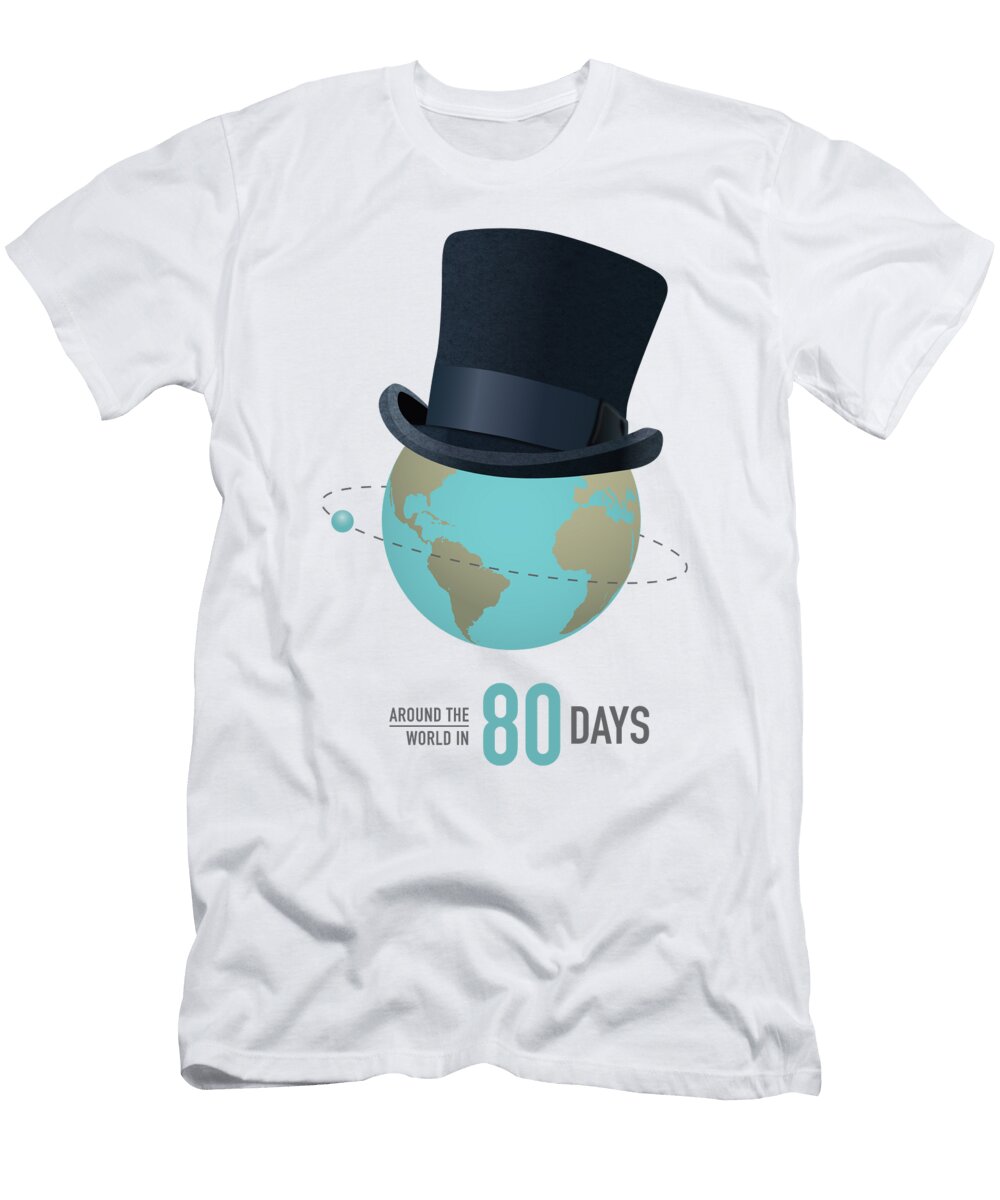 Around the World in 80 Days Alternative Movie Poster Movie Poster Boy T-Shirt