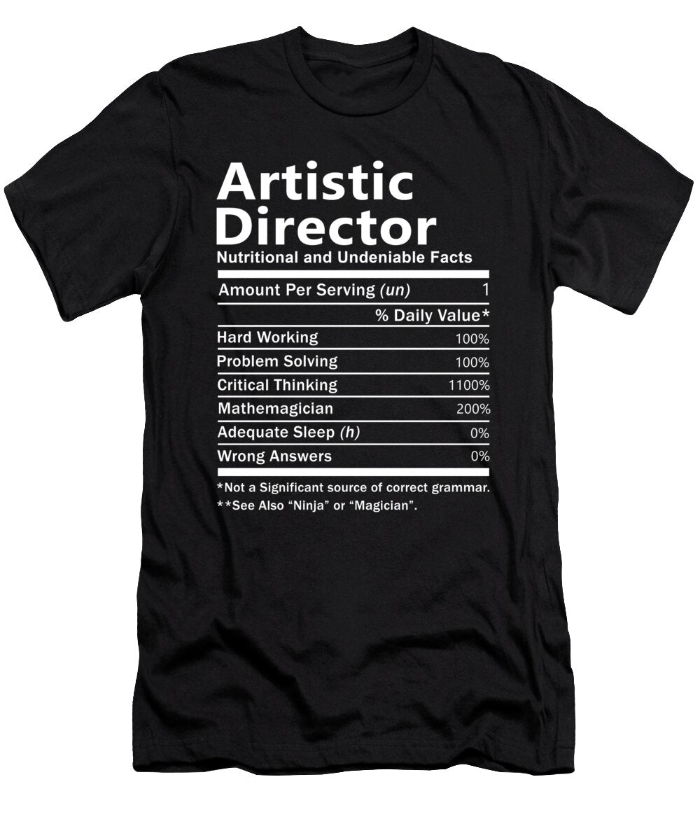 Artistic Director Nutrition Factors Gift Item Shi Hu Kang T-Shirt
