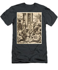 Assembly of Male and Female Scholars Gathered Around an Open Book Marco Dente T-Shirt