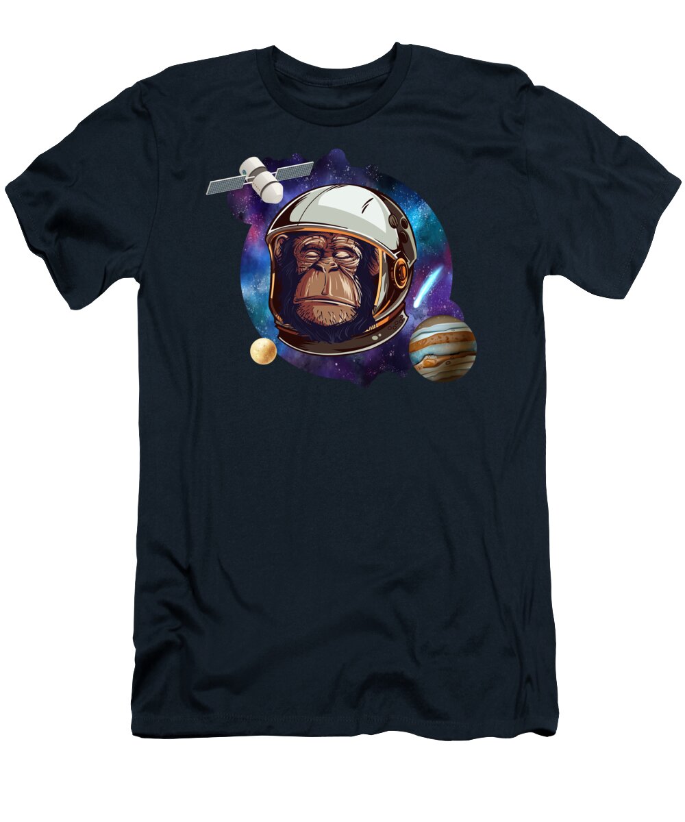 Astronaut Chimp Cristina Costa Rijskamp T-Shirt