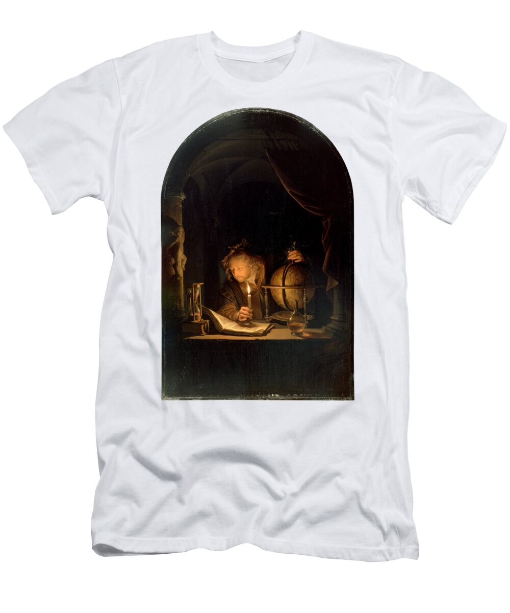 Astronomer By Candlelight 1650s Gerrit Dou T-Shirt