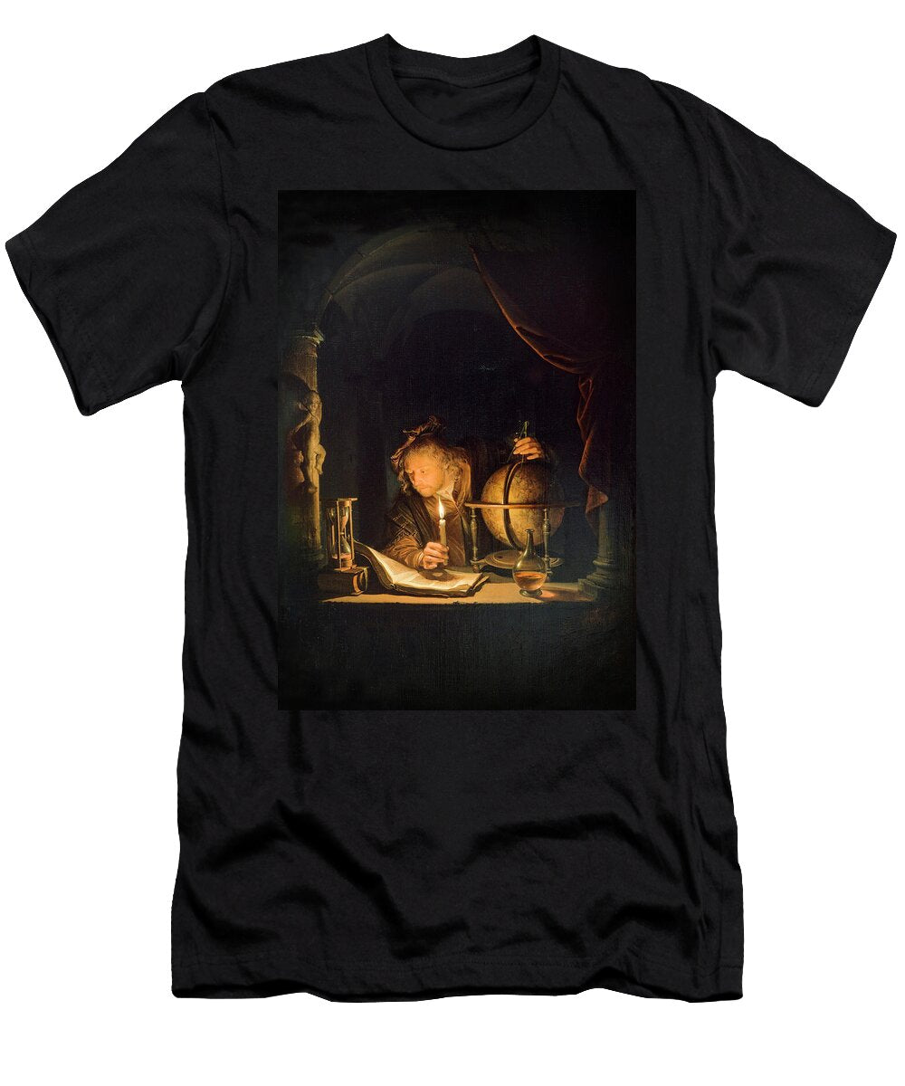Astronomer By Candlelight By Gerrit Dou 1650 Gerrit Dou T-Shirt