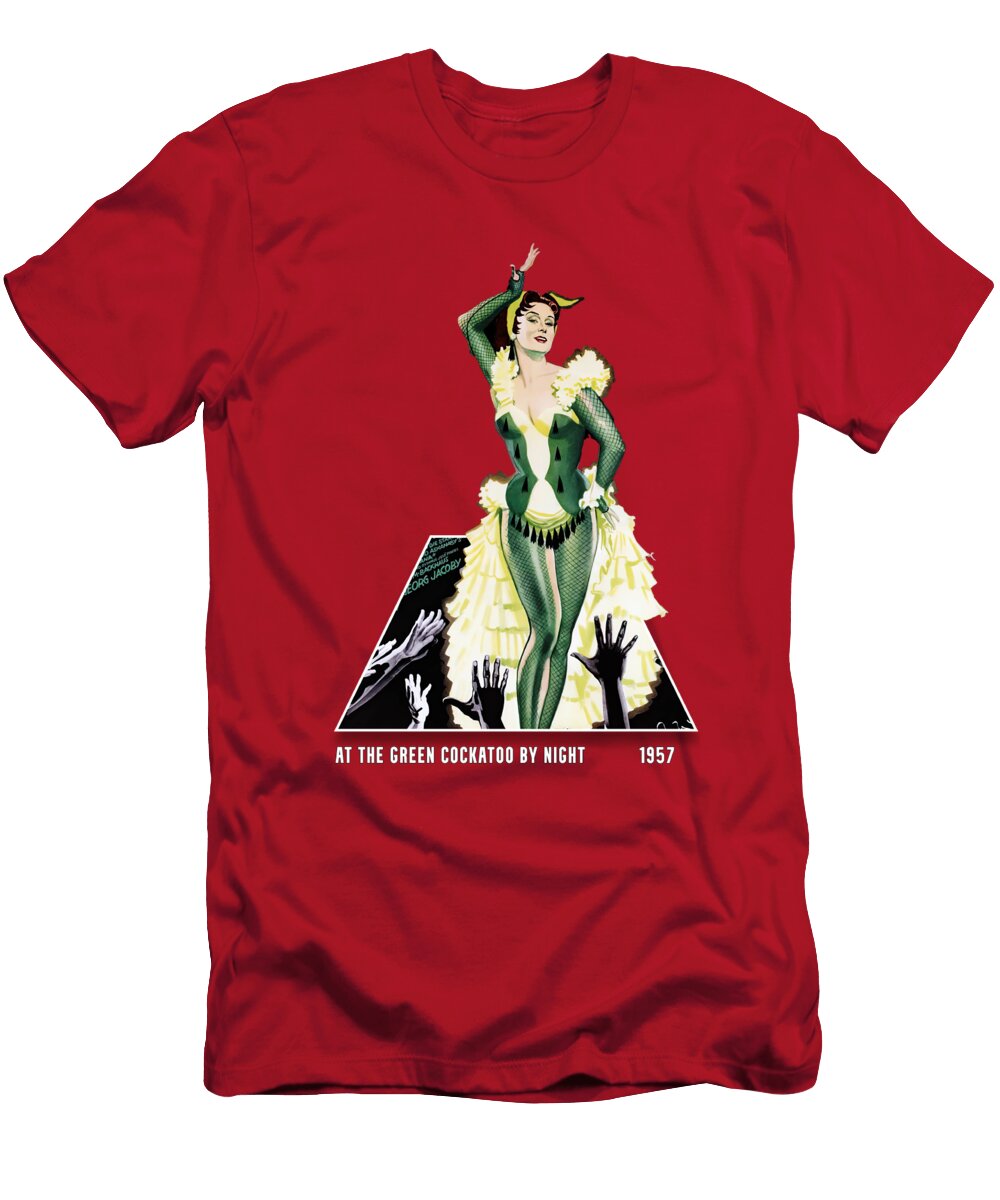 At the Green Cockatoo By Night 1957 3d Movie Poster Stars on Art T-Shirt