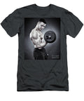 Athletic Man Working Out with Heavy Dumbbells Catalin Petolea T-Shirt