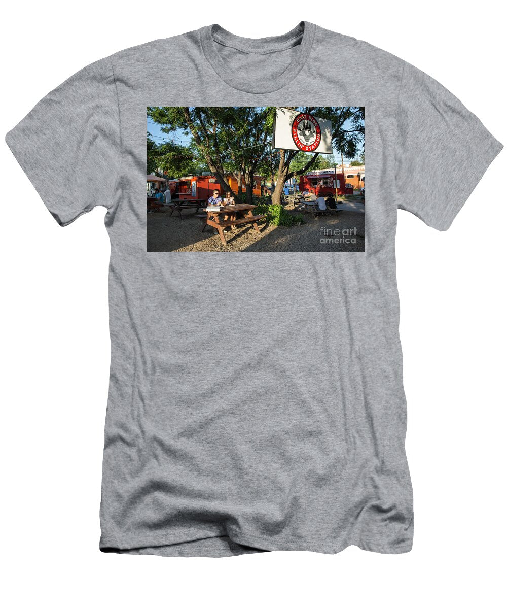 Austin Enjoying a Retail Boom As Eastside Food Trailer Parks Gain National Acclaim in East Austin Herronstock Prints T-Shirt