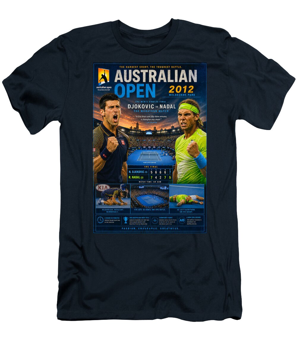 Australian Open 2012 Final Kevin Walker and Pixel Reverie T-Shirt