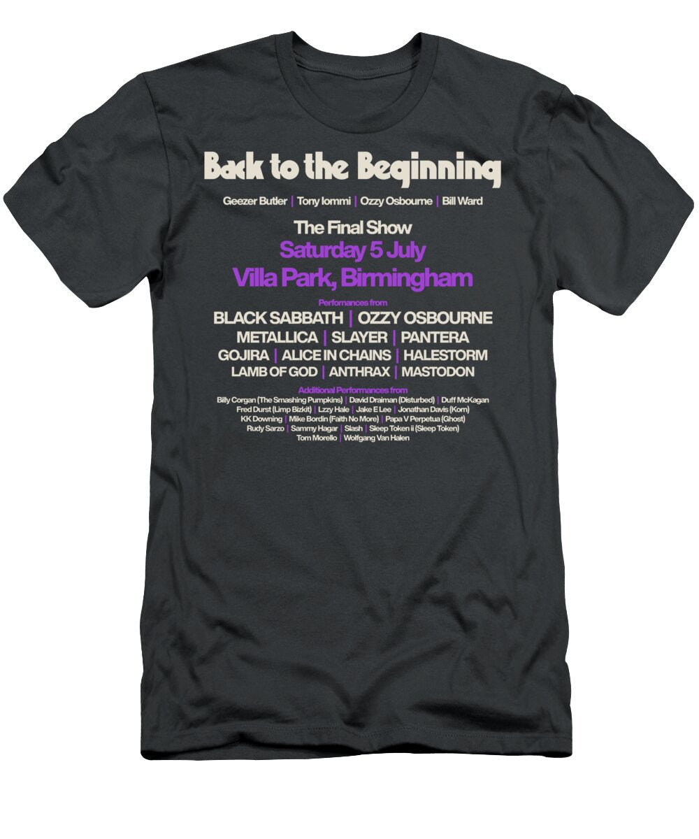 Back to the Beginning Final Black Sabbath Tour Wa32 Wise Art T-Shirt