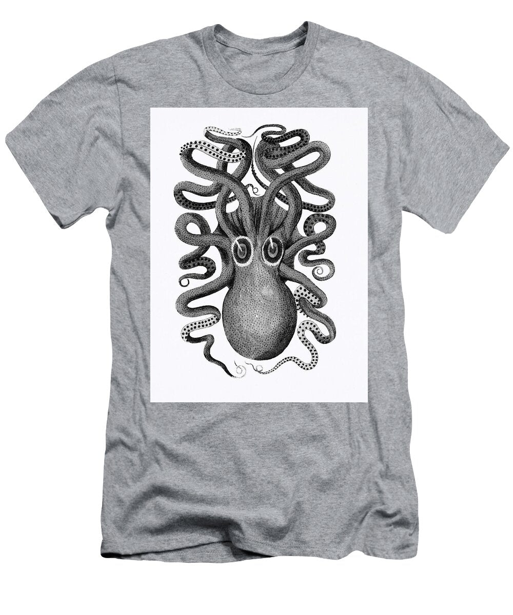 Back Viewed of Eight Armed Cuttlefish From Zoological Lectures Delivered At the Royal Institution in Les Classics T-Shirt
