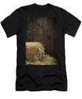 Bale of Straw and Wooden Background Dutourdumonde Photography T-Shirt