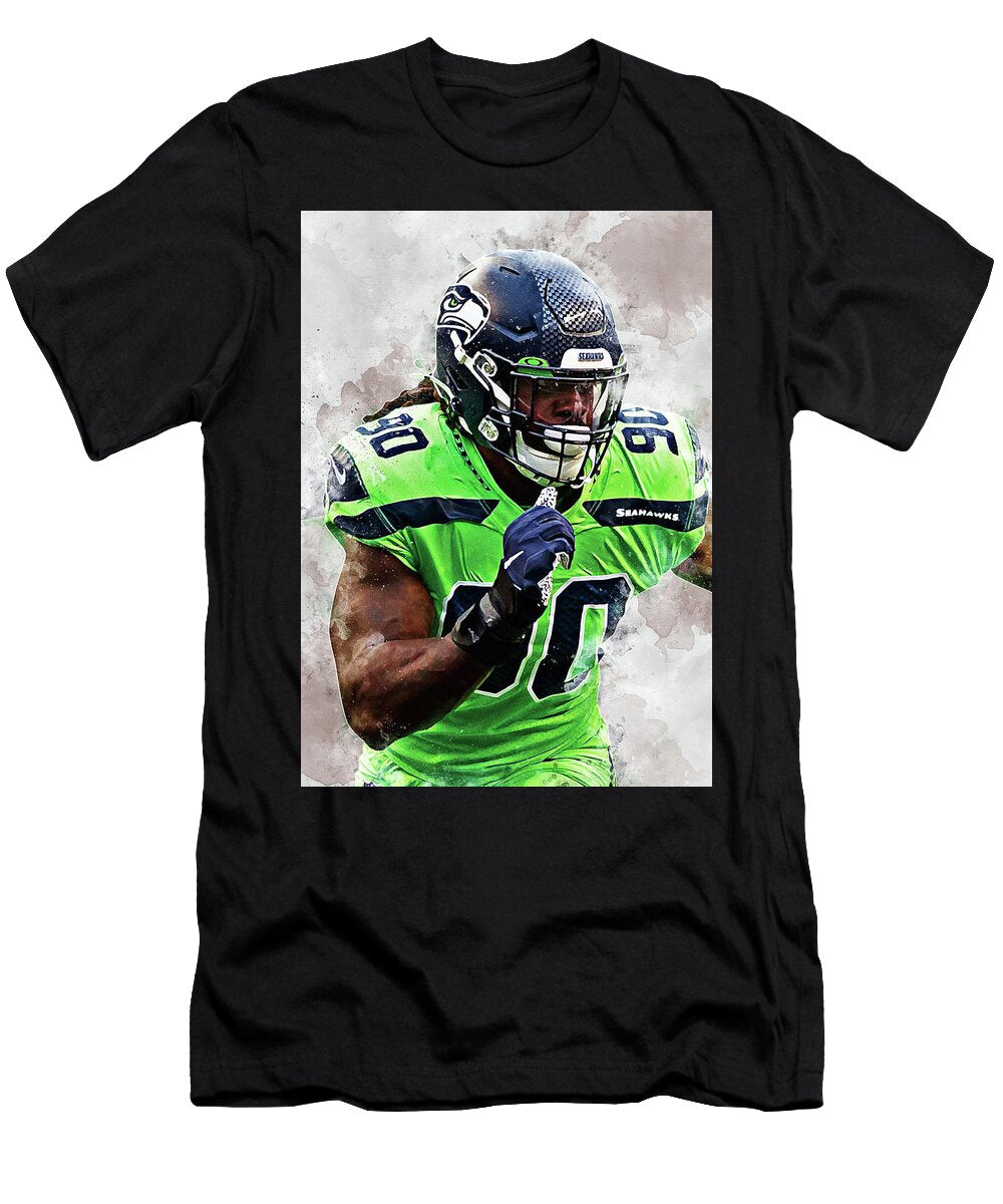 Ball NFL Seattle Seahawks Player Jadeveon Clowney Jadeveonclowney Jadeveon Clowney Jadeveondavaruscl Wrenn Huber T-Shirt