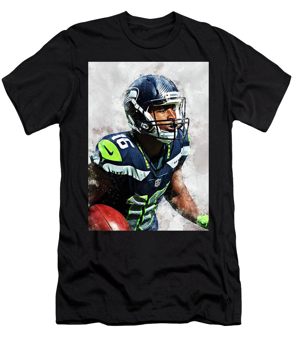Ball NFL Tyler Lockett Tylerlockett Tyler Lockett Tylerderonlockett Tyler Deron Lockett American Fo Wrenn Huber T-Shirt