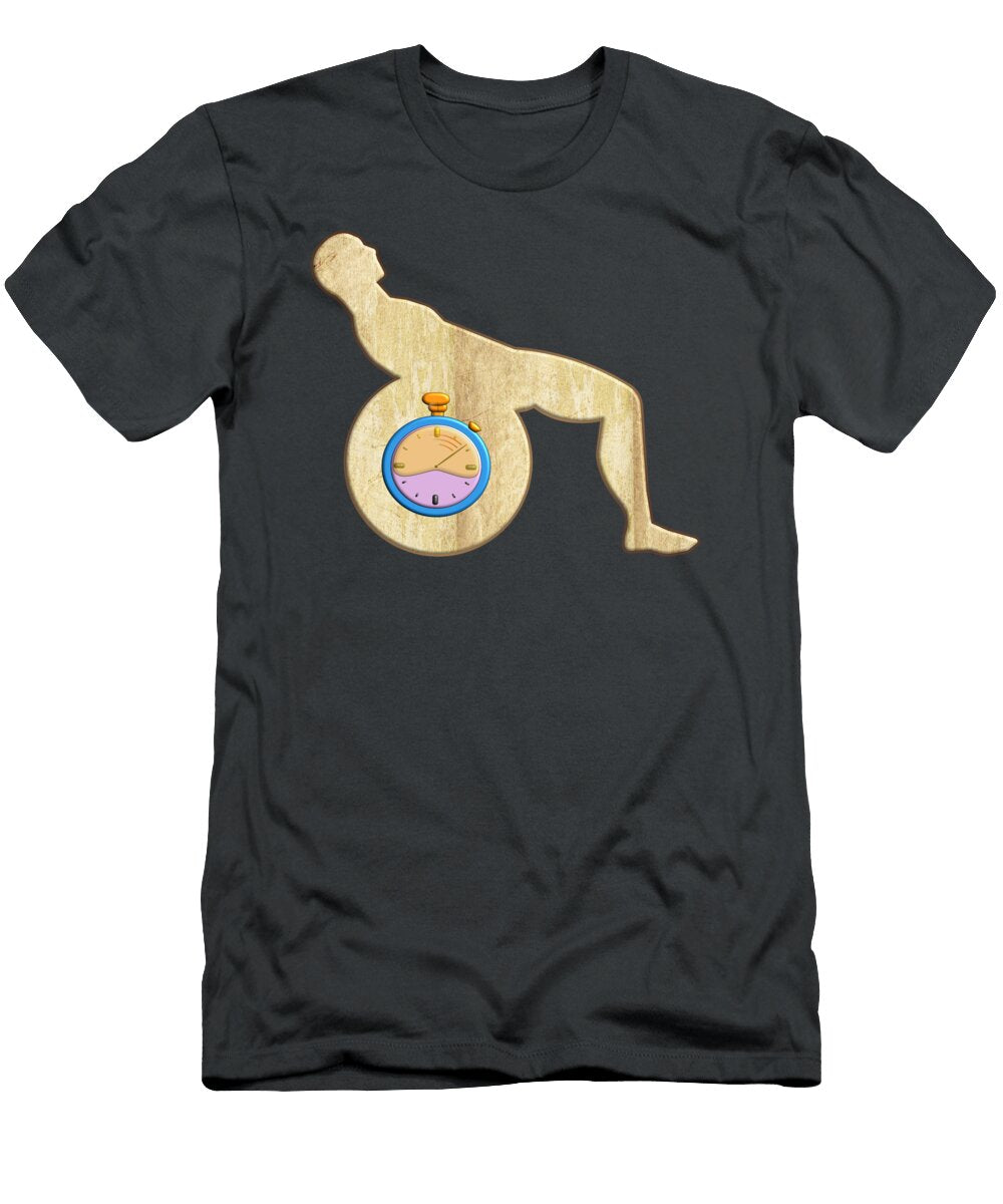 Ball with Stopwatch to Practice Abdominal Exercices Frantz Cialec T-Shirt