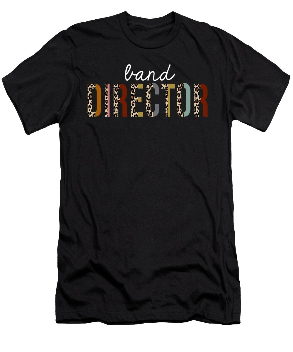 Band Director Leopard Print Funny Appreciation Jensen Cena T-Shirt