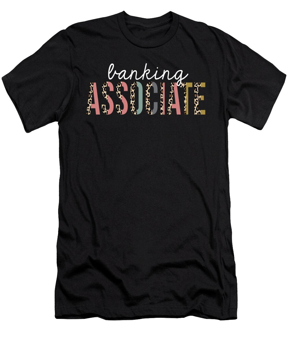 Banking Associate Leopard Print Funny Appreciation Jensen Cena T-Shirt
