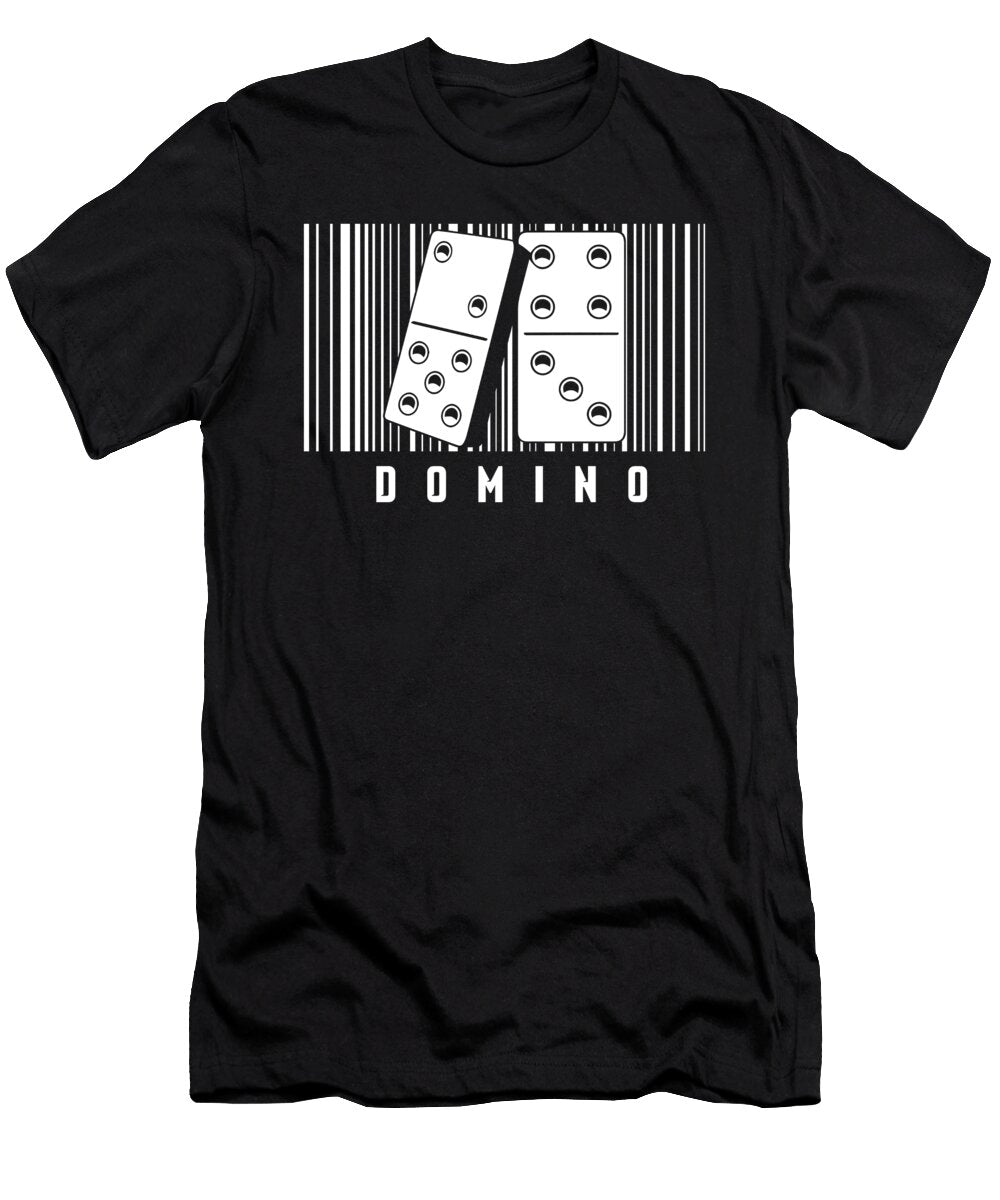 Bar Code Domino Dominoes Tiles Puzzler Game Gift Thomas Larch T-Shirt