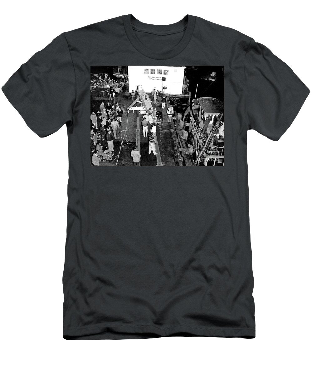 Barbara Stanwyck on the Purse Seine Oceana At Wharf Two Montere California Views Archives Mr Pat Hathaway Archives T-Shirt