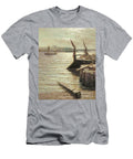 Barges Moored By the Riverbank Colin Hunter T-Shirt