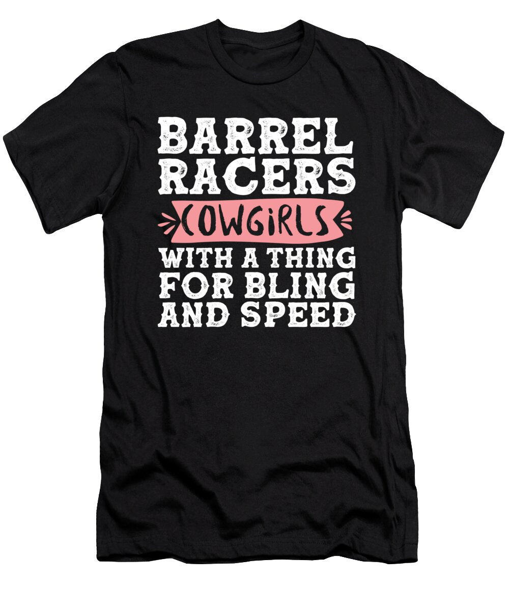 Barrel Racing for Cowgirl Western Vintage Gift Equine Sport Crazy Squirrel T-Shirt