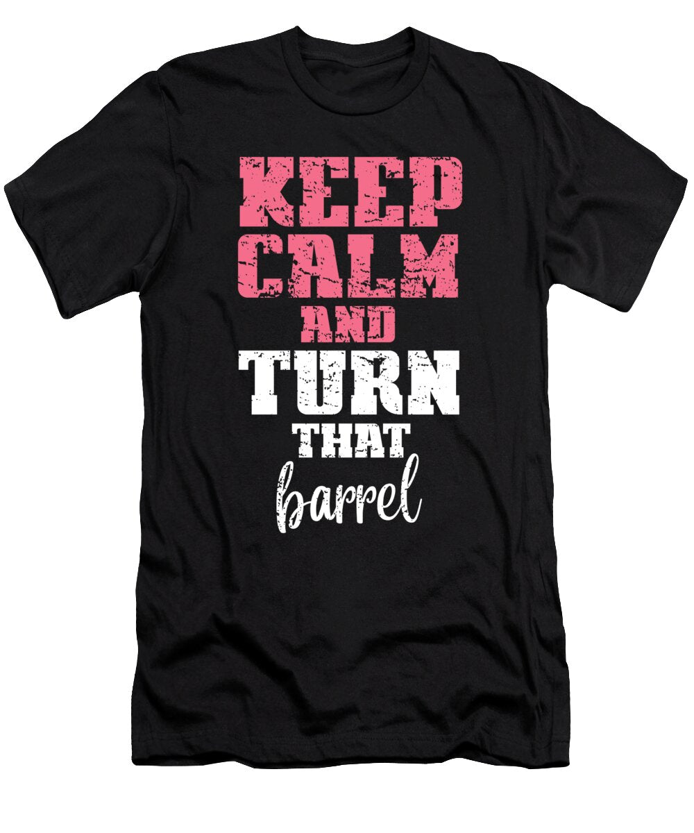 Barrel Racing for Horse Racer Professional Rodeo Gift Crazy Squirrel T-Shirt