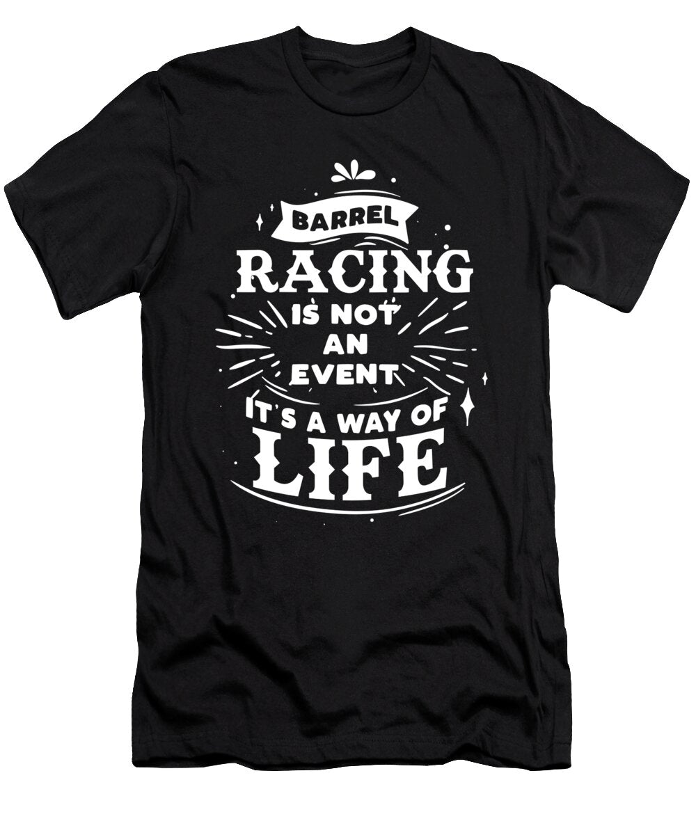 Barrel Racing for Horse Racer Texan Horse Riding Gift Crazy Squirrel T-Shirt