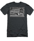Barronvale Covered Bridge Autumn Landscape Black and White Adam Jewell T-Shirt
