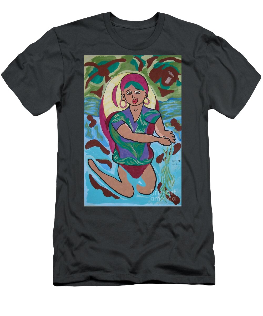 Bathing By the Stream Timothy Draper T-Shirt