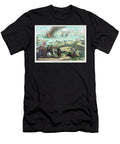 Battle Between the Monitor and Merrimac March 9th 1862 At Hampton Roads Near Norfolk Virginia Kurz and Allison1889 Kurz and Allison T-Shirt