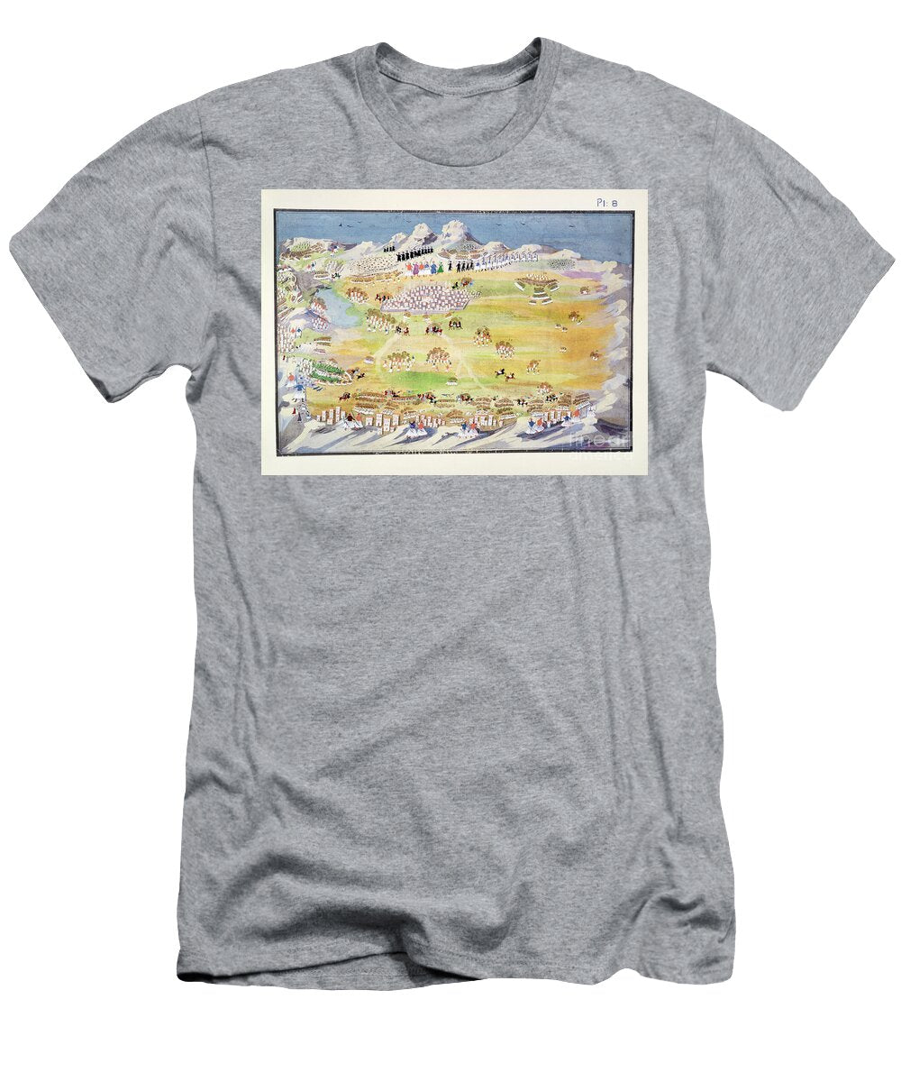Battle of Tripolitza and Surrounding Villages Plate 8 From Pictorial History of the Greek War of Independence By General Makryjannis Greek School T-Shirt