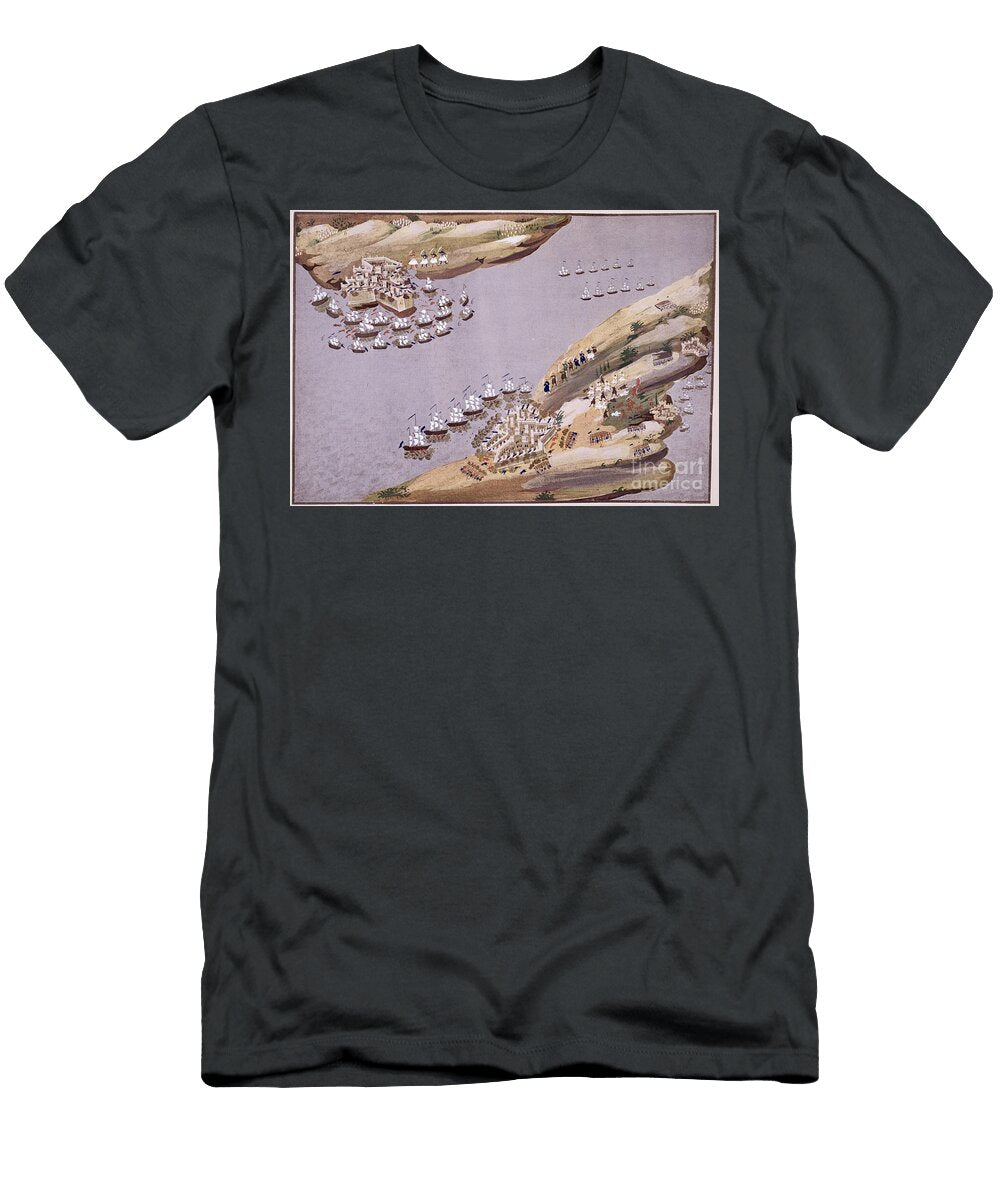 Battles for the Islands of Crete and Samos Plate 23 From Pictorial History of the Greek War of Independence By General Makryjannis Greek School T-Shirt