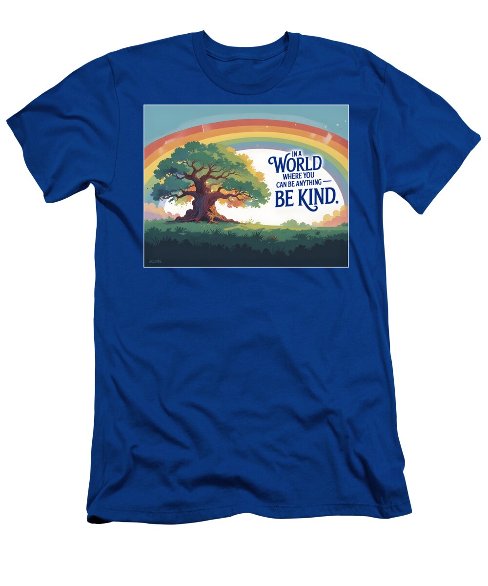 Be Kind Motivational Poster Greg Joens T-Shirt