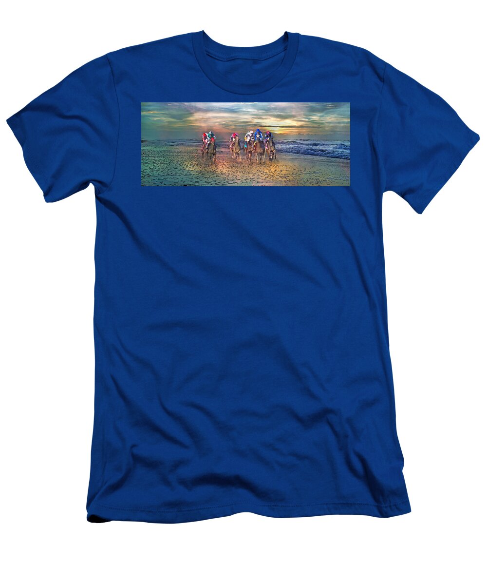 Beach Horses Ii Betsy a Cutler T-Shirt