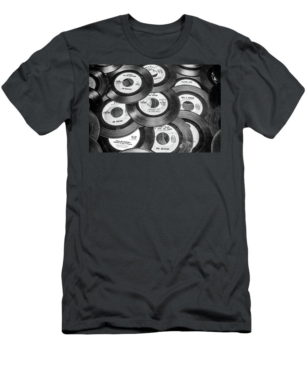 Beatles Albums in Black and White Anthony Doudt T-Shirt