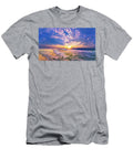 Beautiful Swirling White Clouds Blue Yellow Sunset Eszra Tanner T-Shirt