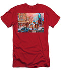 Beautiful Winter Day Downtown Montreal Dominion Square Hockey Art Carole Spandau T-Shirt