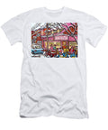 Beautys Deli Montreal Winter in the City Paintings for Sale Hockey Kids Street Hockey C Spandau Art Carole Spandau T-Shirt