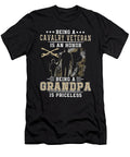 Being a Cavalry Veteran Is an Honor Being Grandpa Is Priceless Grandpa Daniel Gregor T-Shirt