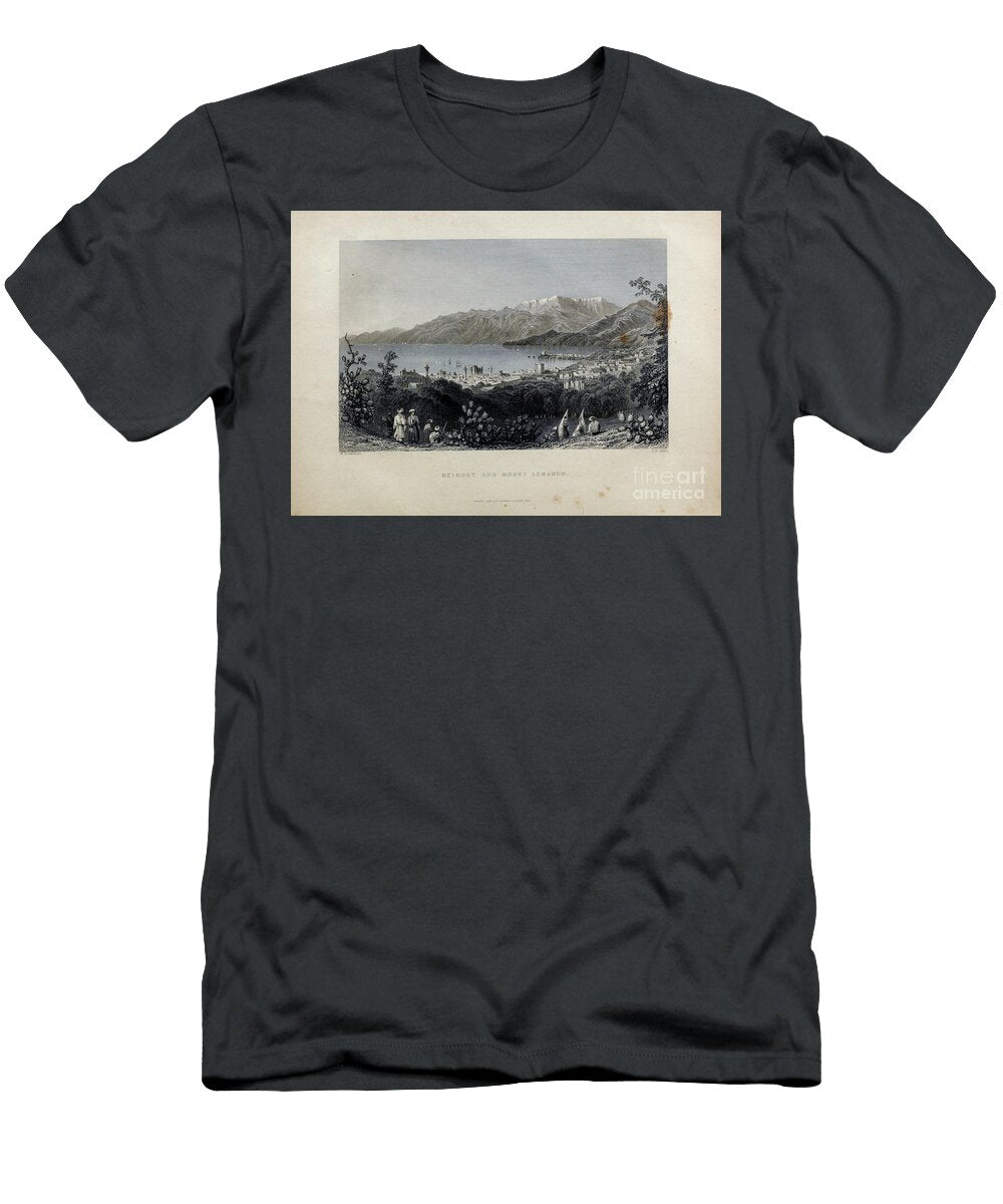 Beirout Beirut and Mount Lebanon 1837 T1 Historic Illustrations T-Shirt