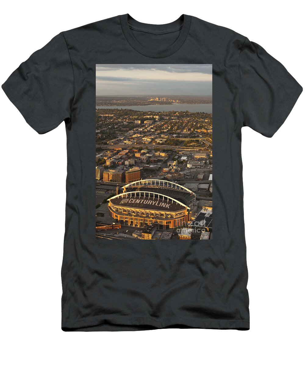 Bellevue Skyline and Century Link Jim Corwin T-Shirt