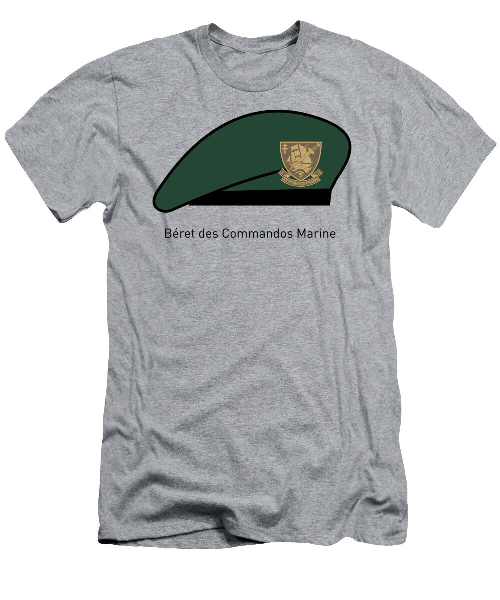 Beret of Commandos Marine of French Navy a Z T-Shirt