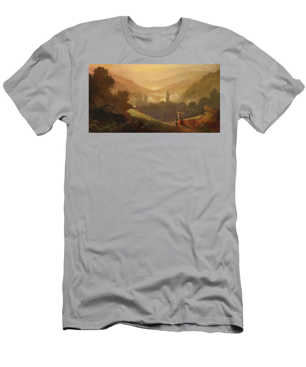Berglandschaft Mit Sennerin Und Kind Carl Spitzweg German T-Shirt