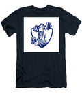 Berserker Lifting Barbell Kettlebell Crest Retro Aloysius Patrimonio T-Shirt