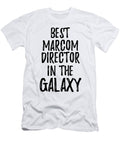 Best Marcom Director in the Galaxy Funny Sci Fi Lover Gift Nerd Coworker Geek Present Idea Funny Gift Ideas T-Shirt