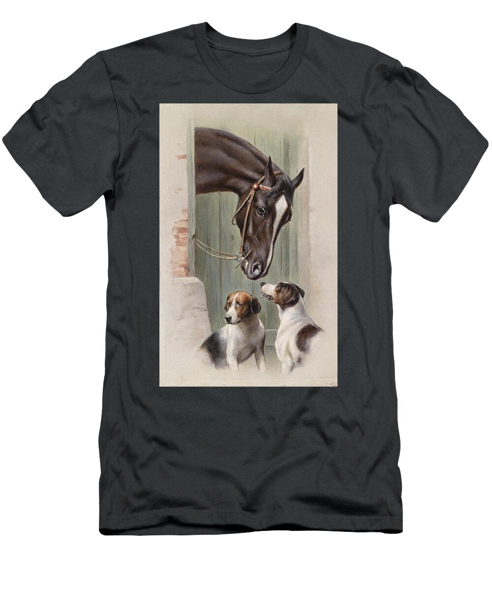 Besuch Im Pferdestall Art Carl Reichert Austrian T-Shirt