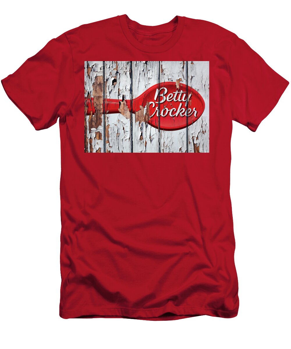 Betty Crocker Vintage Logo Peeling Paint on Old Wall Design Turnpike T-Shirt