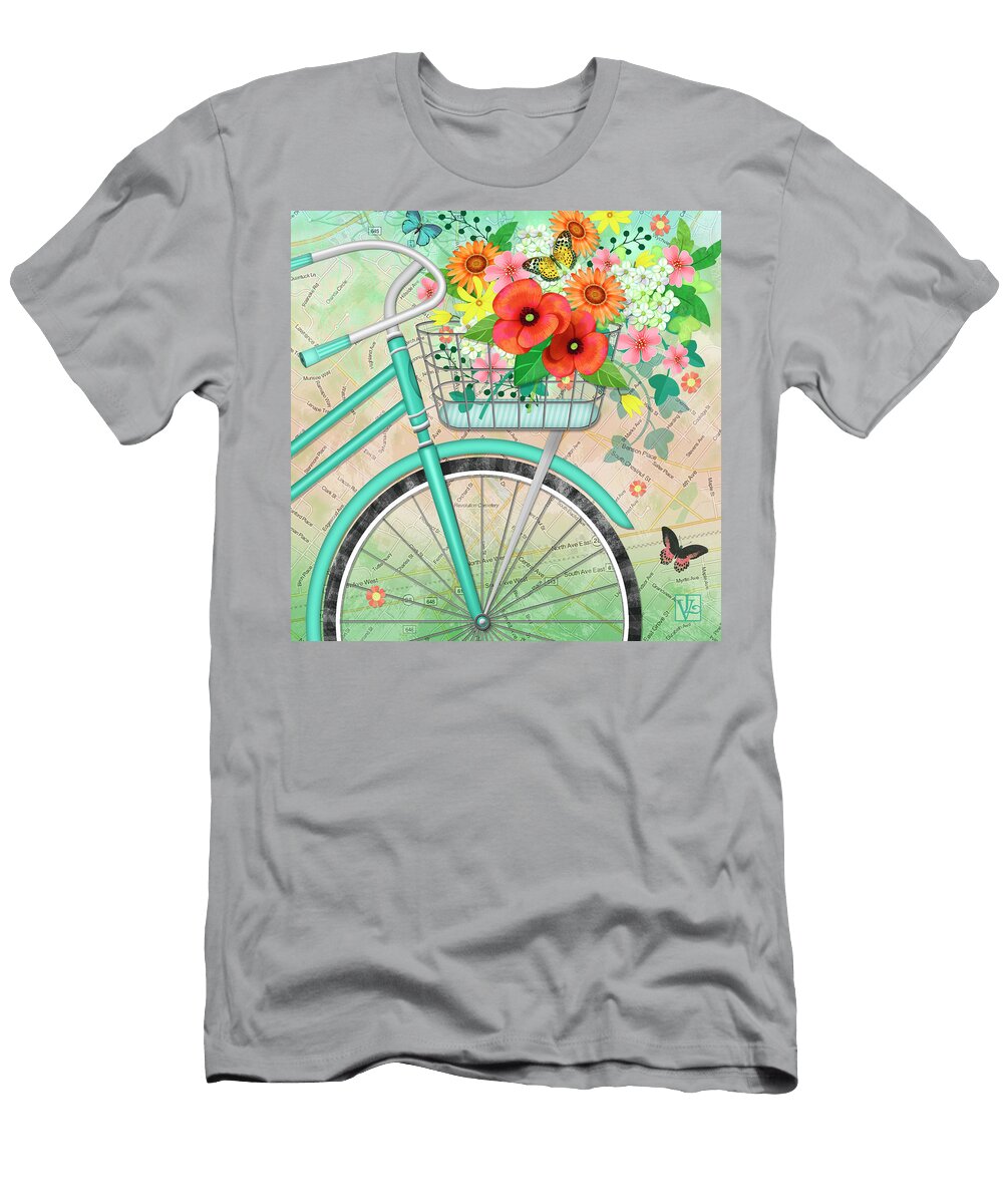 Bicycle Bouqet Valerie Drake Lesiak T-Shirt